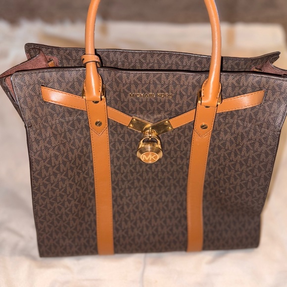 Michael Kors Brown and Tan Tote Bag - Main Image